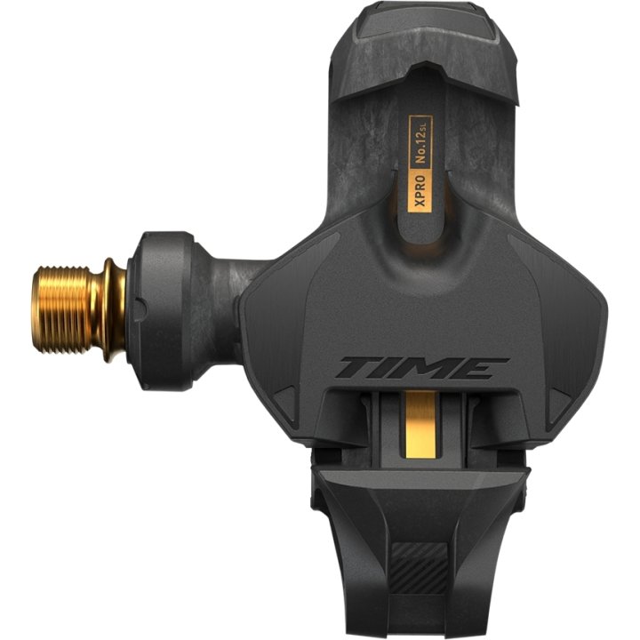 xpr Time Pédale - XPRO 12 SL - ICLIC - Q-Factor 53mm - carbon/gold - PD-XPRO-12SL-C1 – Image 1